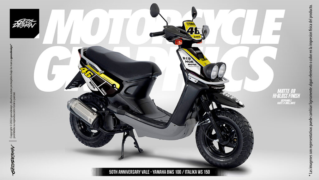 50th ANNIVERSARY VALE - YAMAHA BWS-ZUMA 100 / ITALIKA WS 150 - geosdesign