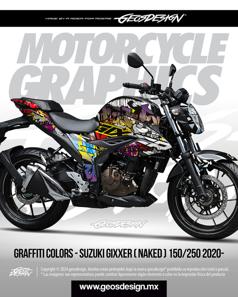 Graffiti Suzuki Gixxer Naked Geosdesign